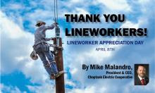 Thank you Lineworkers